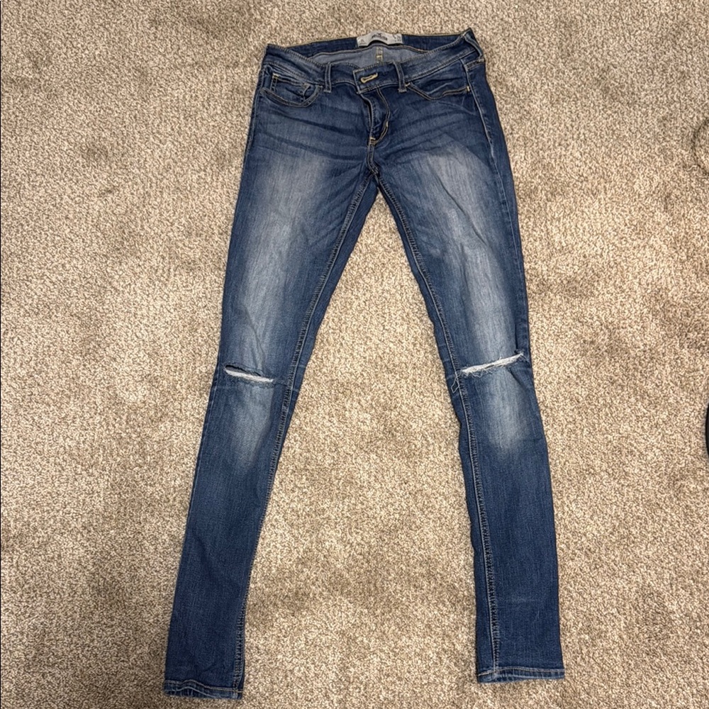 Hollister Blue Skinny Jeans Classic Denim Style
